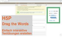 Tutorial für H5P: Drag the Words